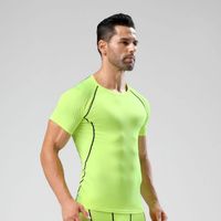 Sous-vêtements à séchage rapide Slimfit Gym Été Personnalisé Football T-shirts imprimés de haute qualité pour hommes