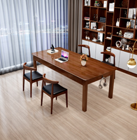 Bureau de direction en bois massif avec tiroirs, table de conférence pour bureau à domicile et salle de réunion - Vente en gros