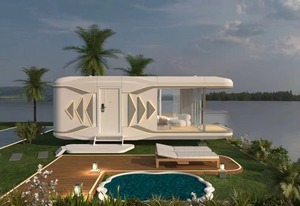 مقصورة مساحة حاوية منزل قابلة للتمديد جراب شحن من الفولاذ المقاوم للماء مع مكتب حمام للفيلا يتميز بتصميم كابينة تفاحة - Product Image 2