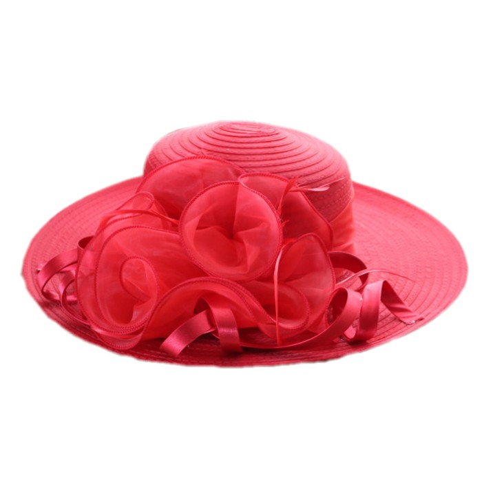 Hoed organza zilver | Feestwinkel