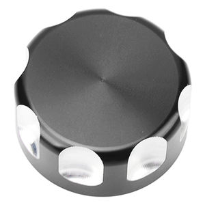 Tapa del tanque de agua del radiador de la motocicleta, superficie anodizada, resistente al óxido, repuesto para DESERTX <span class=keywords><strong>XDIAVEL</strong></span> 1262 2016 a 2018, color negro - Product Image 6