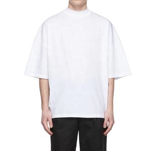 Nuevo diseño de calidad de algodón Loose Fit <span class=keywords><strong>Little</strong></span> Drop Shoulder Blank hombres camiseta - Product Image 1