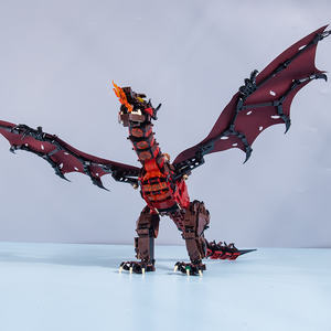 MJI blok 13003 partikel kecil <span class=keywords><strong>Smaug</strong></span> Dragon blok bangunan Set 1359PCS anak-anak koleksi pendidikan DIY MOC membangun blok mainan - Product Image 6