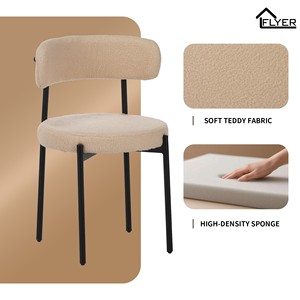 Sillas <span class=keywords><strong>de</strong></span> Comedor <span class=keywords><strong>de</strong></span> Terciopelo <span class=keywords><strong>de</strong></span> Alta Calidad, Económicas, Pequeñas y Prácticas, Ideales para Reuniones al Aire Libre y el Té <span class=keywords><strong>de</strong></span> la Tarde en el Jardín - Product Image 5