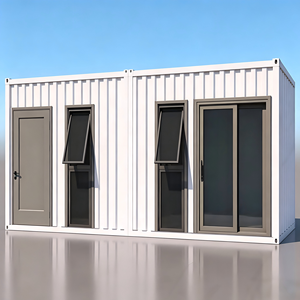 <span class=keywords><strong>Maison</strong></span> mobile en structure acier 20FT-40FT personnalisée, type conteneur Big Wave, pour usage agricole ou bureau, design moderne et respirant - Product Image 1