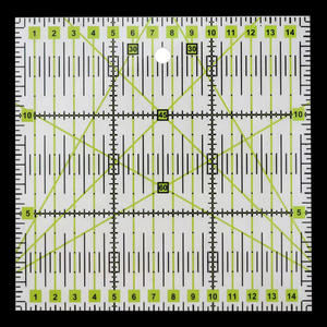 Règle de couture en patchwork, modèle creux bicolore de forme spéciale, sculptée en usine, longue et carrée - Product Image 4