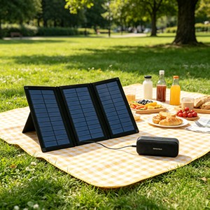 Panneau solaire portable flexible noir 500W avec une efficacité de 22,5-24% Dimensions 1775x411mm pour une utilisation fiable hors réseau en extérieur - Product Image 6