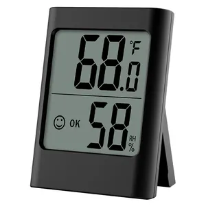 デジタルルーム屋内温度計湿度計温度湿度レコーダー温度-マグネットコンフォートレベル付き湿度計