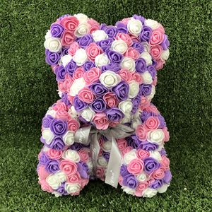40 cm, Día de San Valentín novia regalo de San Valentín grande Panda oso de peluche a granel flor Rosa oso - Product Image 5