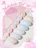 Vernis à ongles gel BD Milkshake, 12 couleurs, série Gentle Milk avec paillettes fines nacrées, hypoallergénique pour un style polyvalent