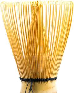 Customized Color Rope Bamboo Green Tea Japanese 80 Prongs Whisk With Plastic Jar Chashaku for Matcha - Product Image 2