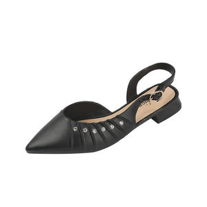 YONGGE été décontracté chaussure unique nouvelle Version coréenne <span class=keywords><strong>sandales</strong></span> plates pour femmes avec bride en caoutchouc léger et fermeture à bouton - Product Image 1