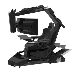 LED 컴퓨터 e 스포츠 게임 레이싱 조종석 게임 의자 3 대의 모니터 pc 조종석 게이머 조종석 게임 의자