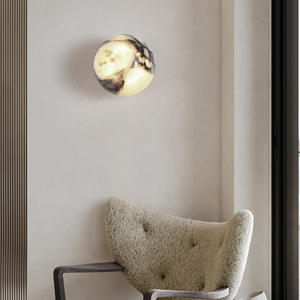 Applique murale vintage en marbre pour salon et chambre à coucher Applique murale décorative en albâtre Led pour éclairage de couloir - Product Image 4