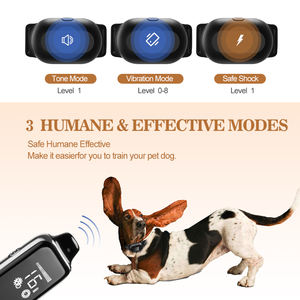 <span class=keywords><strong>Collar</strong></span> electrónico profesional de entrenamiento para perros, <span class=keywords><strong>collar</strong></span> de entrenamiento de control de ladridos, <span class=keywords><strong>collar</strong></span> de choque para perros de 1300 pies para <span class=keywords><strong>2</strong></span> perros - Product Image 2