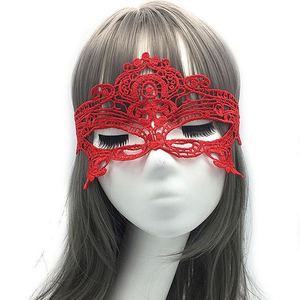 Masques de fête d'<span class=keywords><strong>Halloween</strong></span> effrayants pour femmes, masques oculaires transparents en dentelle, accessoires de costume en tissu pour bal masqué - Product Image 1