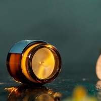 Bougies en pot de verre de cire de soja parfumées personnalisées de marque privée 80g bougie parfumée d'aromathérapie de parfum de maison
