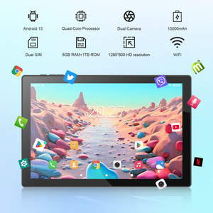 C Idea Factory Price 10.1" Tablet PC Android 15 8GB RAM <b>1TB</b> ROM HD Screen For Professional Use With Mouse And Bluetooth Keyboard - Product Image 3