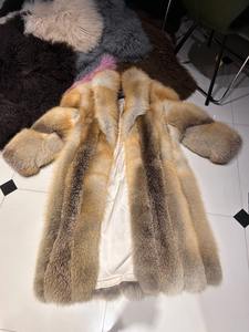 Giacca lunga personalizzata s m L taglia soprabito comoda pelliccia di volpe Unisex da <span class=keywords><strong>donna</strong></span> - Product Image 6