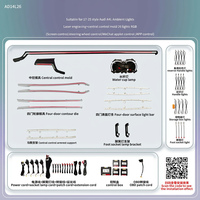Éclairage d'ambiance amélioré pour Audi B9 A4/A5/S5, éclairage LED intérieur, garniture de console centrale