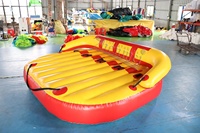 Zhenmei 4-Personen PVC aufblasbares Wasser Schwimm sofa Crazy Water Sports Towable Water Tube Couch Hersteller Direct