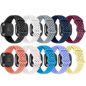 Tschick <span class=keywords><strong>Sport</strong></span> Band Pour <span class=keywords><strong>Fitbit</strong></span> Bracelet TPU Bracelet En Silicone Bracelet Respirant Pour <span class=keywords><strong>Fitbit</strong></span> Versa 3 4 <span class=keywords><strong>Sense</strong></span> 2 1 Bracelet De <span class=keywords><strong>Montre</strong></span> - Product Image 1