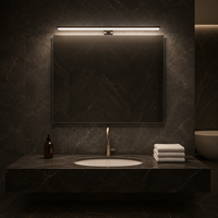 Miroir lumineux LED en aluminium