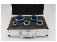 TGS 25 35 40 50 60mm jeu de forets diamantés brasés sous vide M14 coupe-trou pour carreaux de porcelaine, céramique et marbre