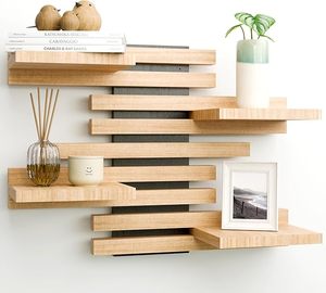 2025 Mô Hình Mới Thân Thiện Với Môi Gỗ Hiện Đại Nhà Tổ Chức Kệ Thiết Lập Cho Thực Phẩm Lưu Trữ Treo Tường Trong Phòng Tắm Và Phòng Khách - Product Image 1