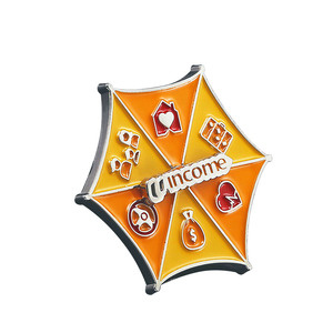 Badge de chaplain en émail doux plaqué argent 3D, nouveau design personnalisé, en fer blanc et laiton, style moderne, souvenir en métal Pi - Product Image 1