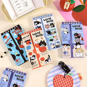 <span class=keywords><strong>Libro</strong></span> <span class=keywords><strong>de</strong></span> palabras <span class=keywords><strong>de</strong></span> <span class=keywords><strong>la</strong></span> serie Cow Cat, encuadernación <span class=keywords><strong>de</strong></span> doble espiral, portátil para <span class=keywords><strong>el</strong></span> aprendizaje del vocabulario y como regalo - Product Image 5