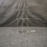 Clair Colonne Rectangle Acrylique Pièce Maîtresse De Mariage Fleur Vase Présentoir pour La Décoration De Table