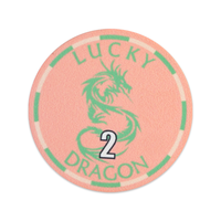 Jetons de poker en céramique Lucky Dragon à prix compétitif YH avec finition mate
