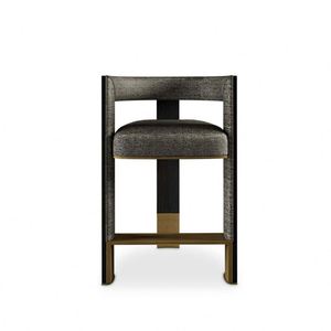 Haute <span class=keywords><strong>couture</strong></span> entreprise de décoration de meubles Designs modernes tabourets de bar chaises hautes en velours - Product Image 2