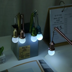 Bolígrafo creativo de papelería con <span class=keywords><strong>bombilla</strong></span> intermitente de luz Led de nuevo diseño para Niños Estudiantes con logotipo personalizado - Product Image 2