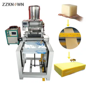 Full Automatic Electric 2 Embossing Bee Wax Comb Beekeeping Equipment Aluminum Alloy Roller Embosser Beeswax Foundation Machine