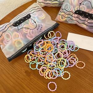 Paquete de 100 Unidades de Pequeñas Bandas Elásticas para el Cabello, Bandas de Goma de Colores para Bebés - Product Image 2