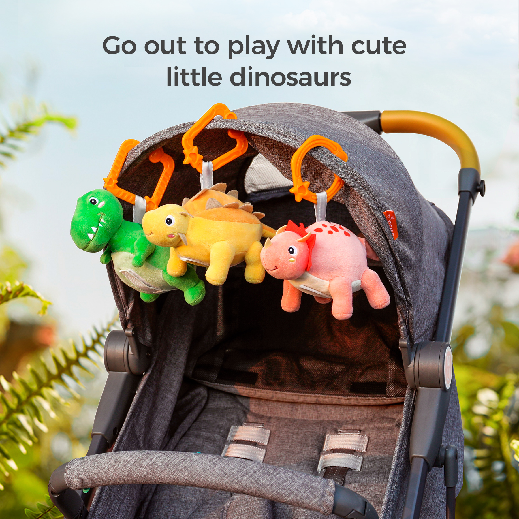 TM185 Dinosaur hanging rattle set