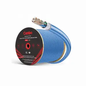 PFT LINE/Series Cabo de cobre desencapado 1000ft cat6 FTP cat6 305m medidores personalizados cabo FTP cat6