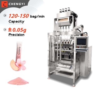 เครื่องบรรจุผงชาเขียวสำเร็จรูปแบบซองสติ๊กปิดผนึกด้านหลังอัตโนมัติเต็มรูปแบบสำหรับอาหาร - Product Image 1