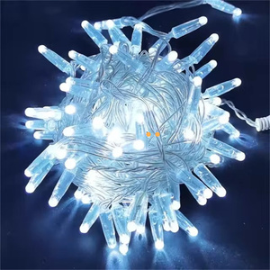 Cổ Tích Vườn Quả Cầu Màu Trắng Ip65 <span class=keywords><strong>220</strong></span> <span class=keywords><strong>Volts</strong></span> Giáng Sinh Rèm Ngoài Trời Keo Đầy Bóng Đèn LED Chuỗi Đèn 10M 100LED - Product Image 1