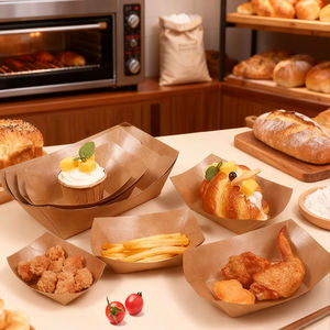 Bandeja de Papel Kraft Personalizada para Servir Alimentos, Cajas para Llevar, Cajas Personalizadas para Restaurantes, Contenedor de Papel para Alimentos para Llevar - Product Image 6