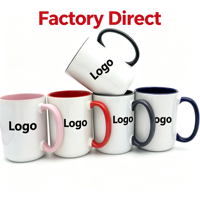 Mug à sublimation en gros, mug à impression intégrale, mug en céramique bicolore 15oz, personnalisé pour les revendeurs, pour les achats en gros