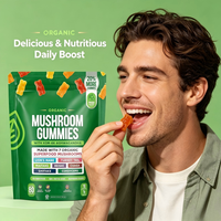 OEM 8-in-1 Mushroom Blend Gummies Gemengde Fruit Smaak Bevat Leeuwenmanen, Ashwagandha & Diverse Paddenstoelenextracten 80 stuks