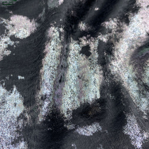 Tùy Chỉnh Bán Buôn <span class=keywords><strong>Polyester</strong></span> Sợi Vàng-Mạ In Vải Dệt May Thiết Kế Sáng Bóng Dệt Kim Lưới Vải May Giai Đoạn Ăn Mặc - Product Image 5