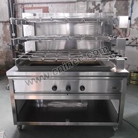 Machine de gril de barbecue à charbon de bois robuste brique grils à gaz commerciaux en acier inoxydable rôtisseries