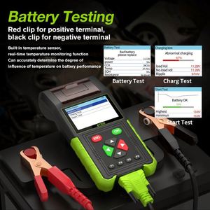 Automatic Car Battery Tester 12V 24V DC Charger Analyzer Capacity Load Tester Cranking System Test <b>Printer</b> Engine Analyzer - Product Image 4