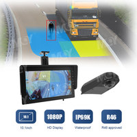 MCY Moniteur de caméra de recul pour camion Emark R46 10,1 pouces, caméra de vision directe de classe V VI, moniteur de caméra de bus, rétroviseurs de voiture