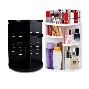 Plastic 360 Degree Rotating Beauty Organiser, Revolving Make Up Storage with 5- Layers for Cosmetic Perfume Jewellery