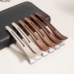 Pince à cheveux alligator Wanmei, lot <span class=keywords><strong>de</strong></span> 6 pinces <span class=keywords><strong>de</strong></span> <span class=keywords><strong>coiffure</strong></span> colorées, ciseaux <span class=keywords><strong>de</strong></span> <span class=keywords><strong>coiffure</strong></span>, pinces bec <span class=keywords><strong>de</strong></span> canard, outils <span class=keywords><strong>de</strong></span> <span class=keywords><strong>coiffure</strong></span> - Product Image 1